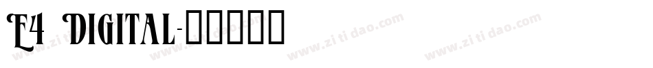E4 Digital字体转换